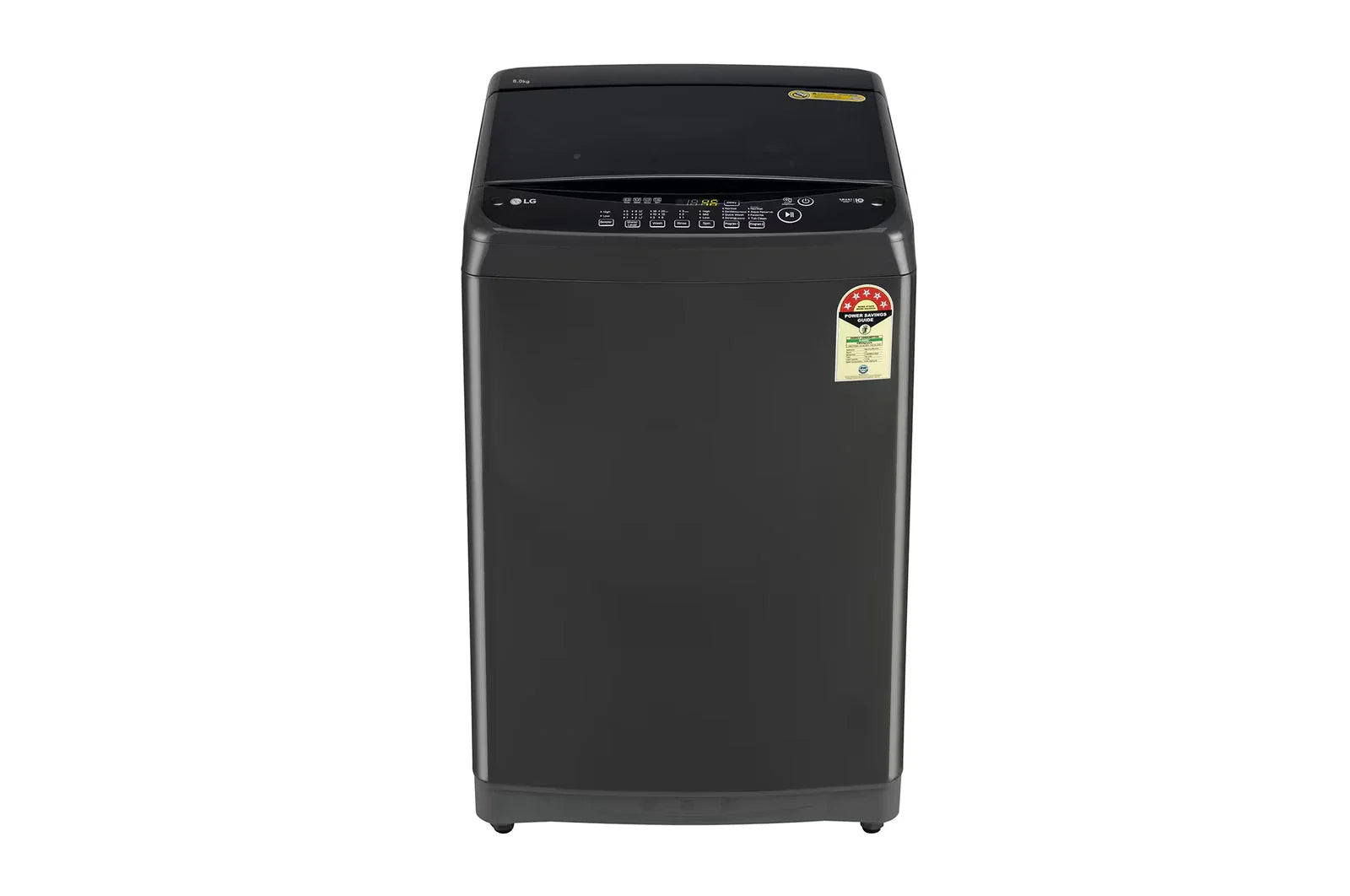 LG 8Kg Top Load Washing Machine- Smart Inverter Motor- Middle Black T80SPMB1Z