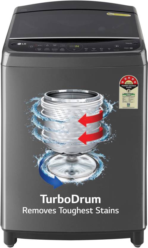 LG 11 kg with Wi-Fi Enabled Fully Automatic Top Load Washing Machine Black  (THD11SWM)
