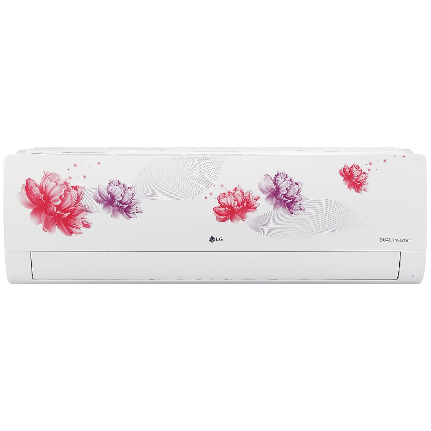 LG 1.5 Ton 5 Star- Wi-Fi- Energy Manager+- DUAL Inverter Split AC (Copper- AI+ Convertible 6-in-1- Diet Mode+- 4 Way Swing- HD Filter with Anti-Virus Protection- US-Q19FWZE- White Floral)