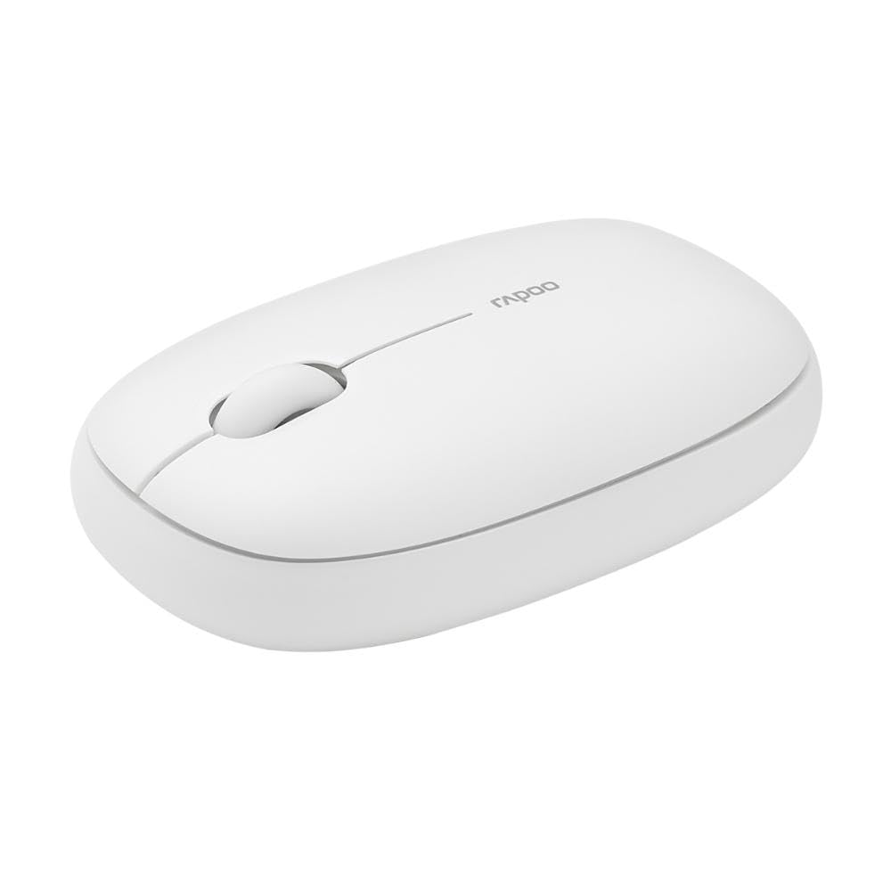 RAPOO M650 Bluetooth Multi-Device Silent Mouse, Dual Mode Bluetooth + 2.4G Wireless Mouse, 9 Months Battery Life, Switch up to 3 Devices, 3-Year Warranty