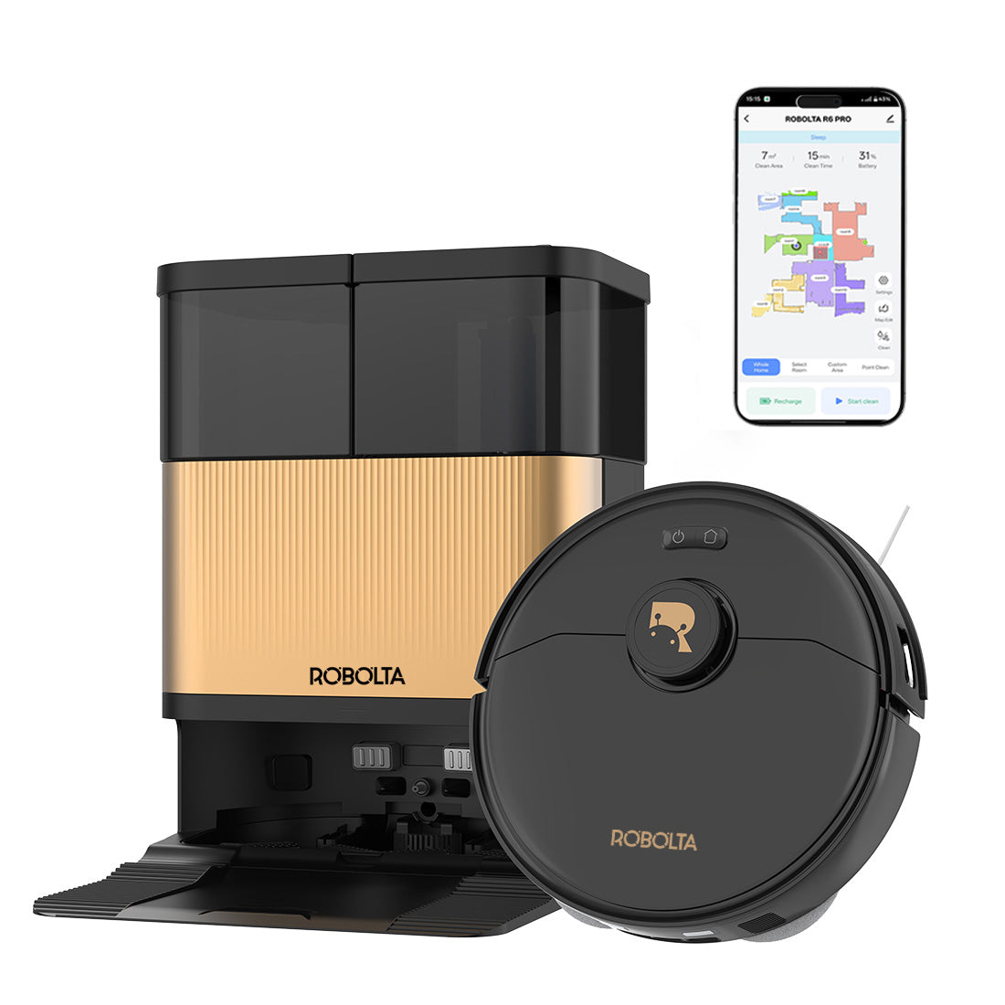 ROBOLTA R6 Pro Robot Vacuum Cleaner & Mop
