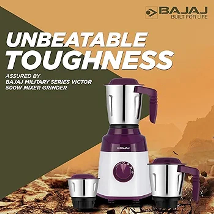 Bajaj Military Series Duetto 500W Lilac