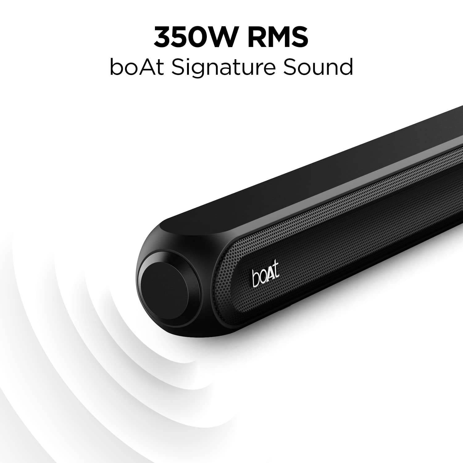 boAt Aavante Bar 3200D, Dolby Audio,350W Signature Sound,5.1 CH, 3D Surround Sound,Dual Wireless Rear Speakers, Master Remote, Bluetooth Sound Bar, Home Theatre Soundbar Speaker(Premium Black)