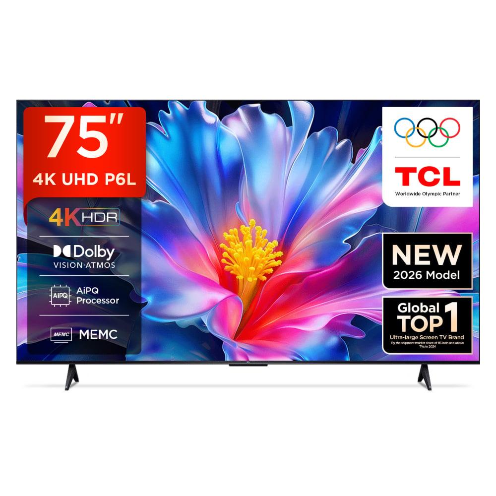 TCL TV P6L 75 Inch 4K Smart TV