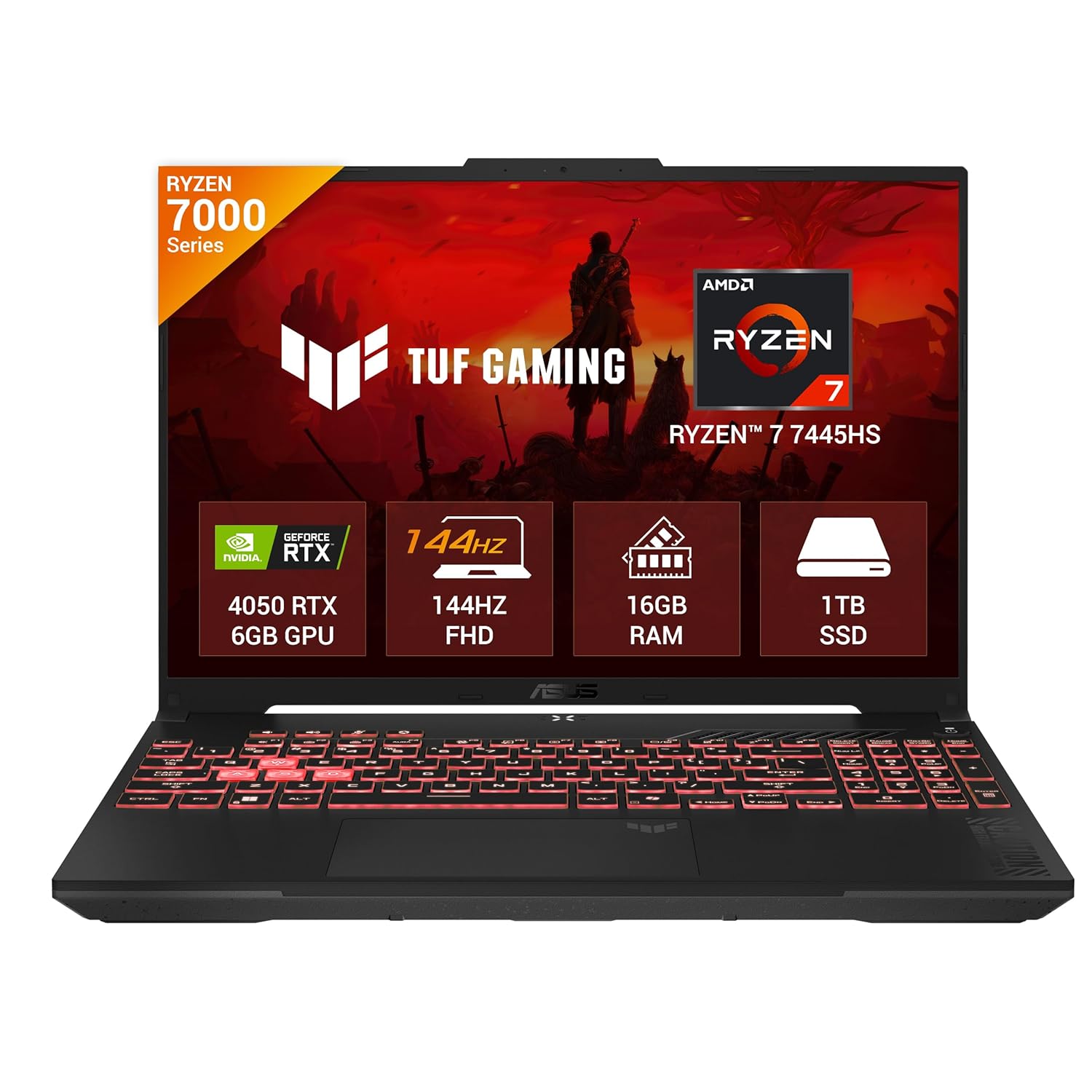ASUS Laptop TUF Gaming A16 Ryzen 7 RTX 4050 FA607NUG-RL189WS
