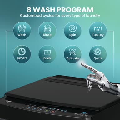 Haier HWM85-316BK 8.5 Kg Washing Machine