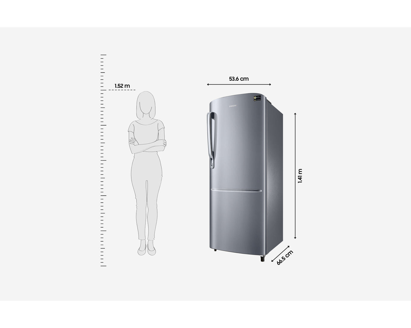 Samsung 223L Single Door Refrigerator 