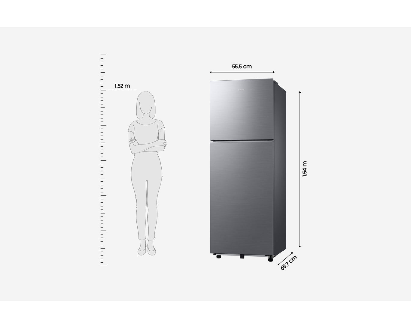 Samsung 236L 2 Star Convertible Double Door Refrigerator