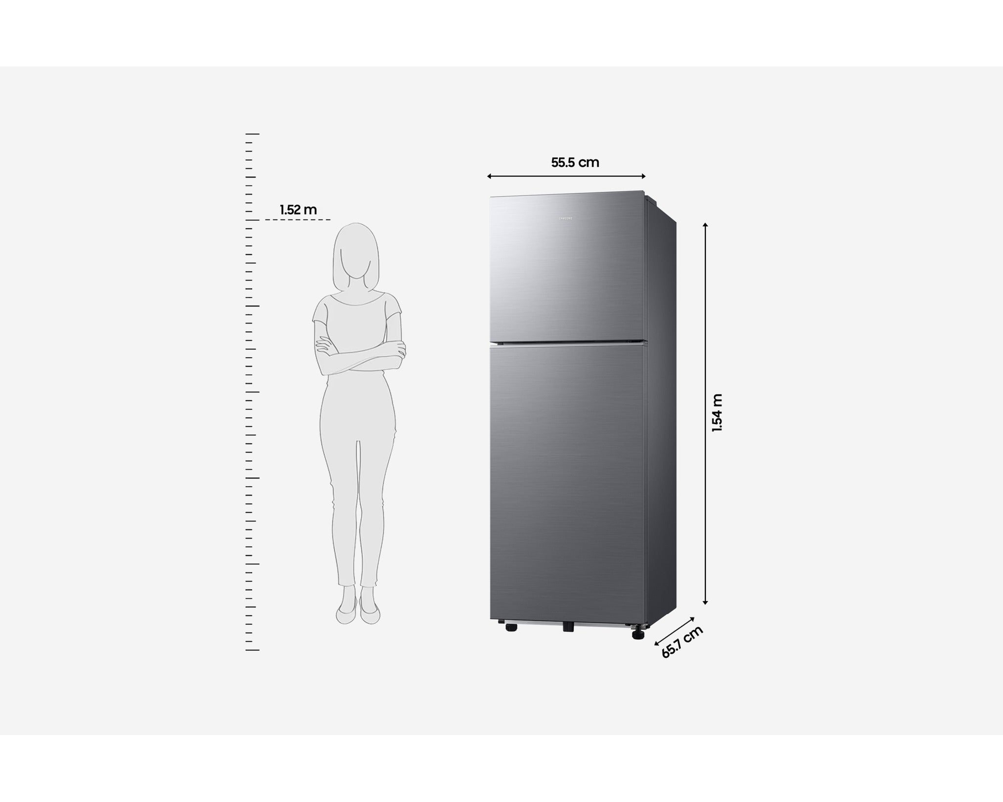 Samsung 236L 3 Star Convertible Double Door Refrigerator