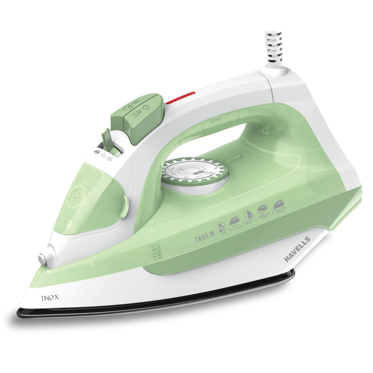 Havells Inox Steam Iron 1600W with PTFE soleplate