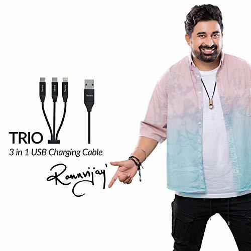 Toreto 924 TOR 3-in-1 Cable Dura Trio: Versatile- Durable- and Fast Charging Solution for Multiple Devices