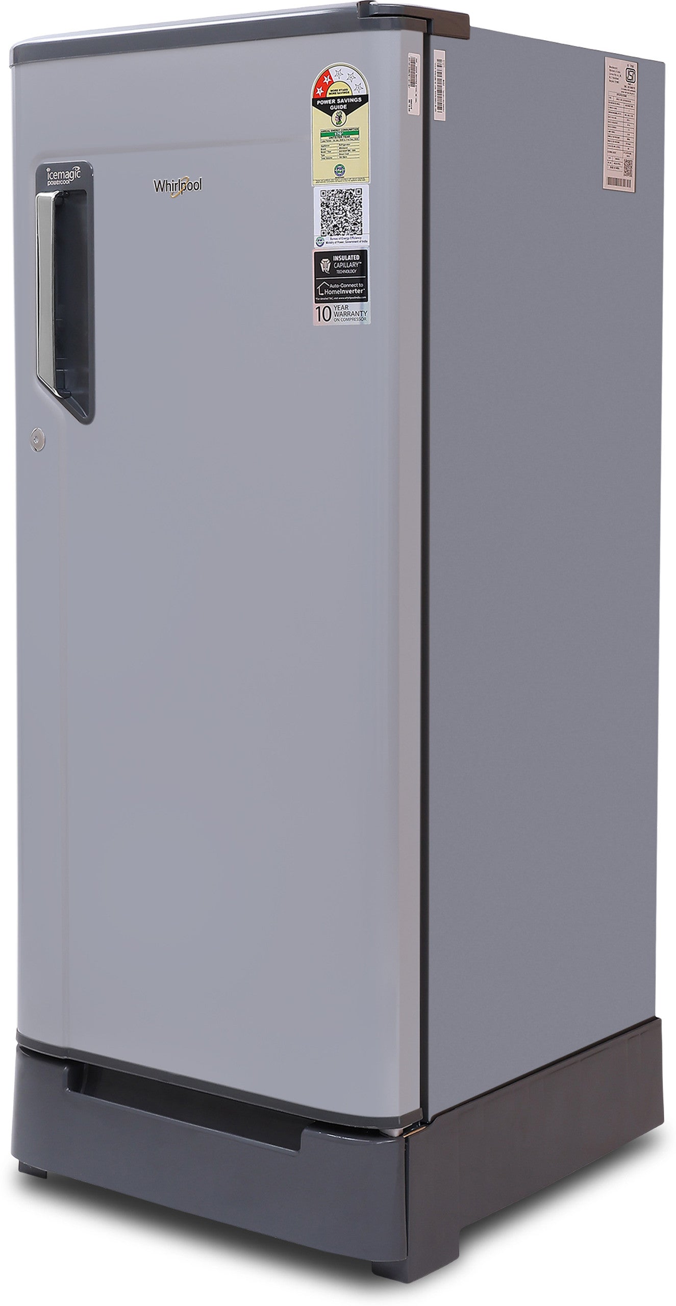 Whirlpool 184L 2 Star Single Door Refrigerator