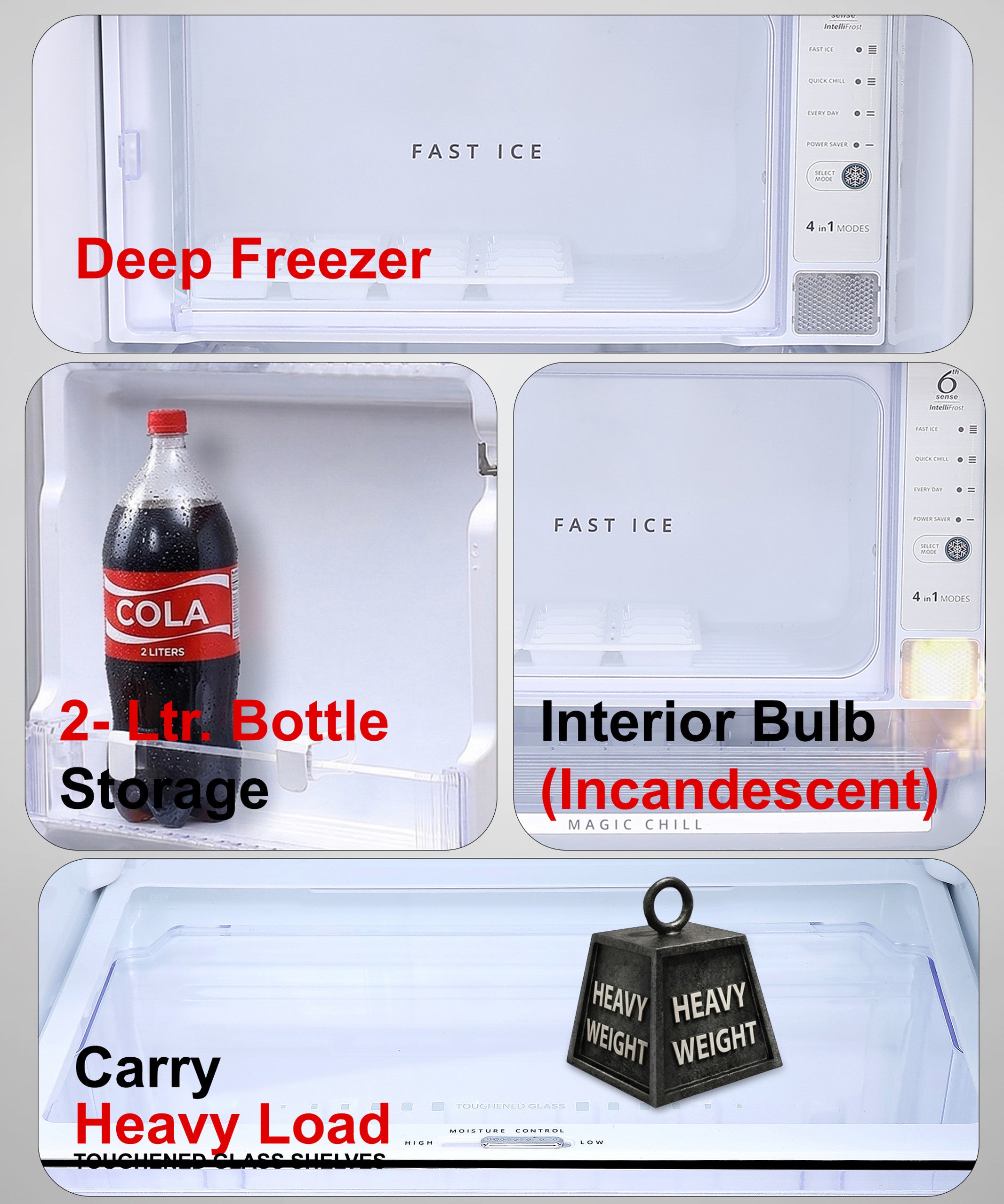 Whirlpool 274L 2 Star Single Door Refrigerator