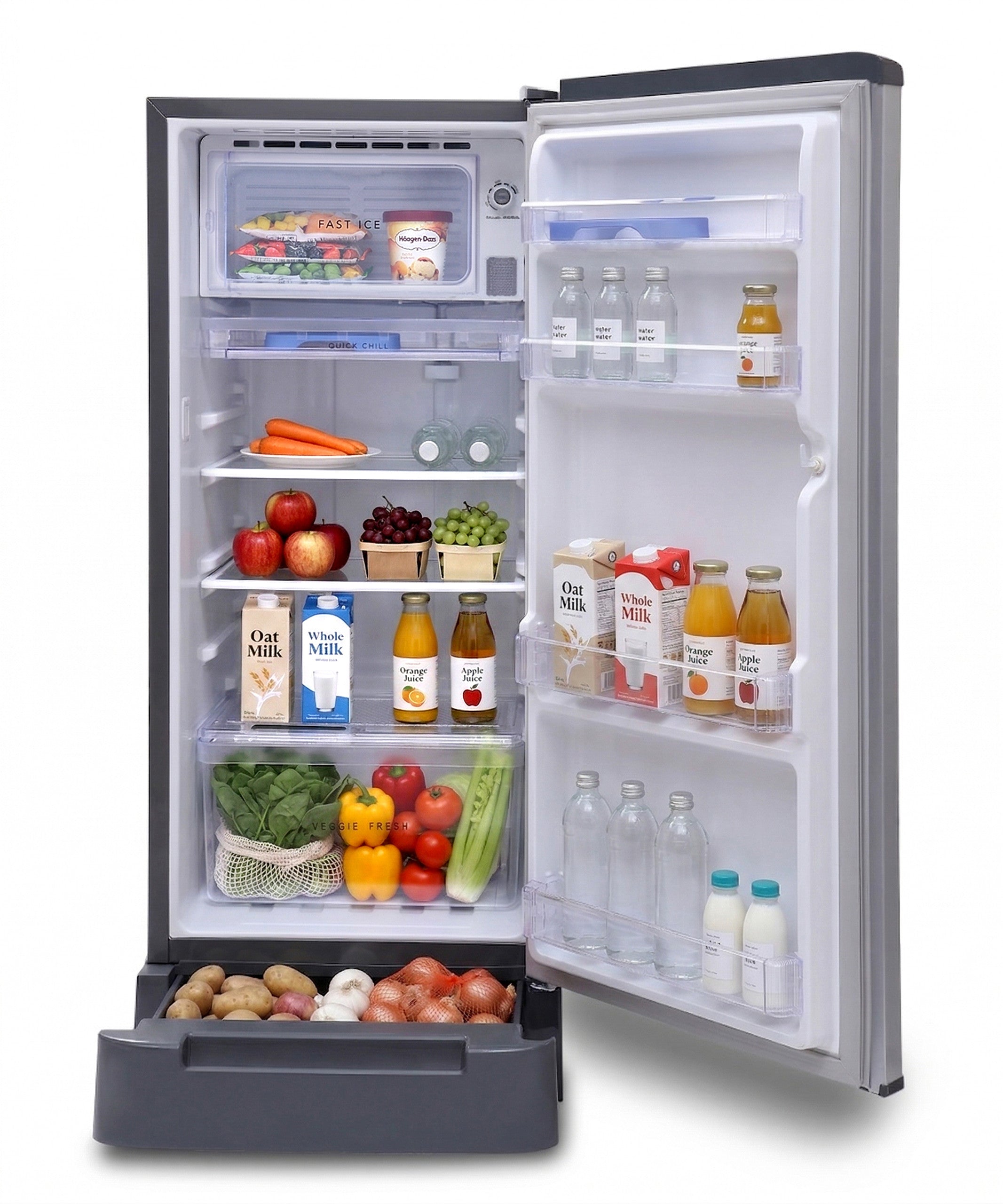 Whirlpool 184L 2 Star Single Door Refrigerator