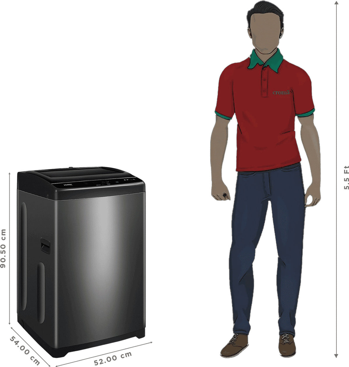 Haier 8 Kg 5 Star Top Load Washing Machine