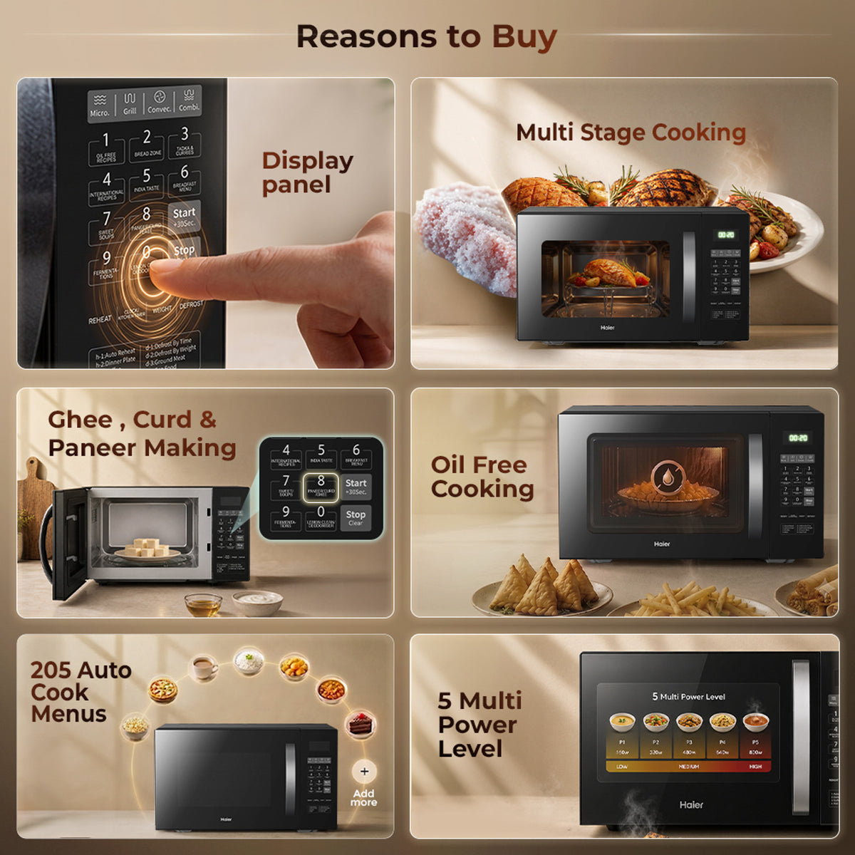 Haier 23L Convection Microwave Oven