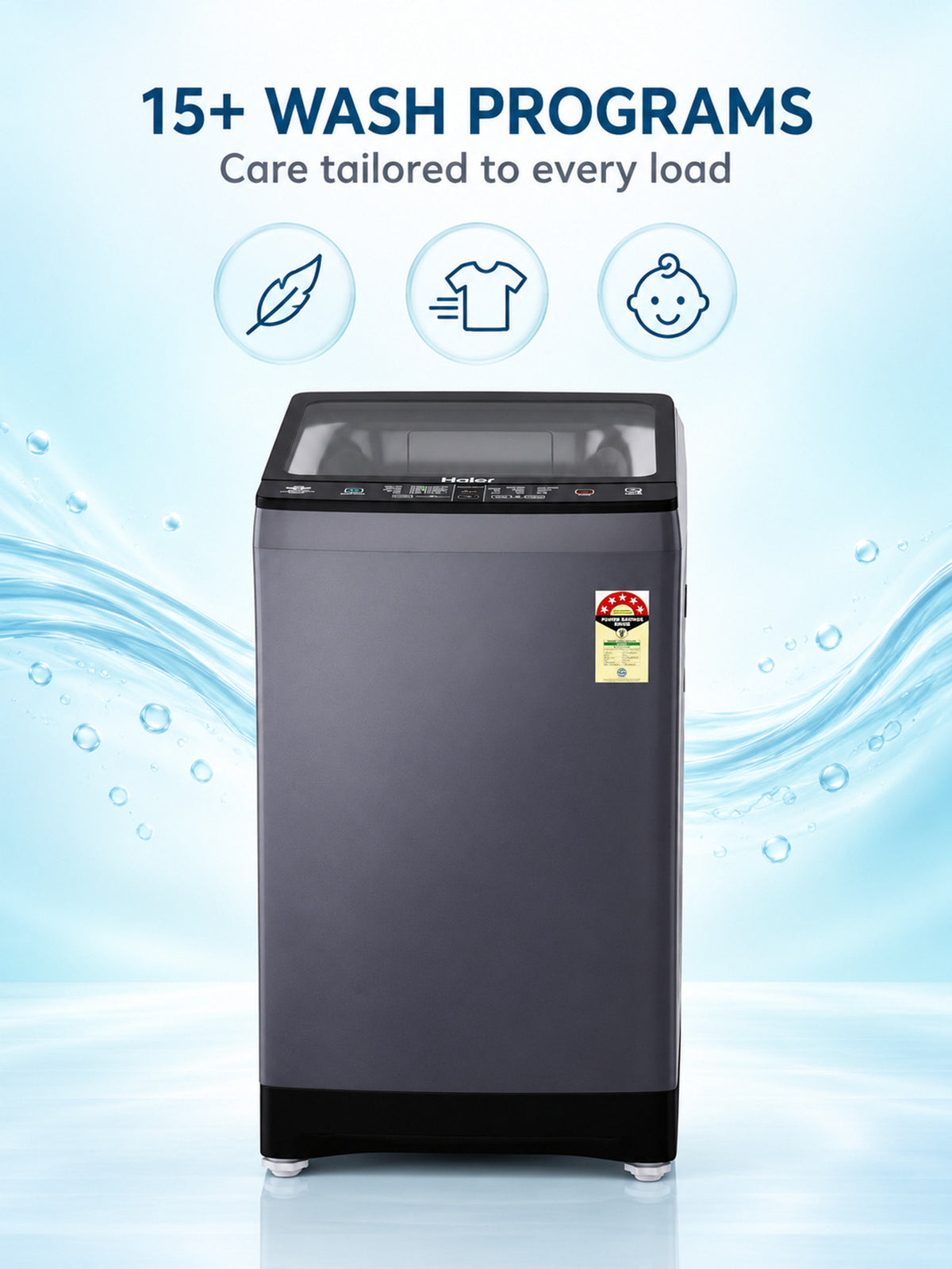 Haier 8 Kg 5 Star Top Load Washing Machine