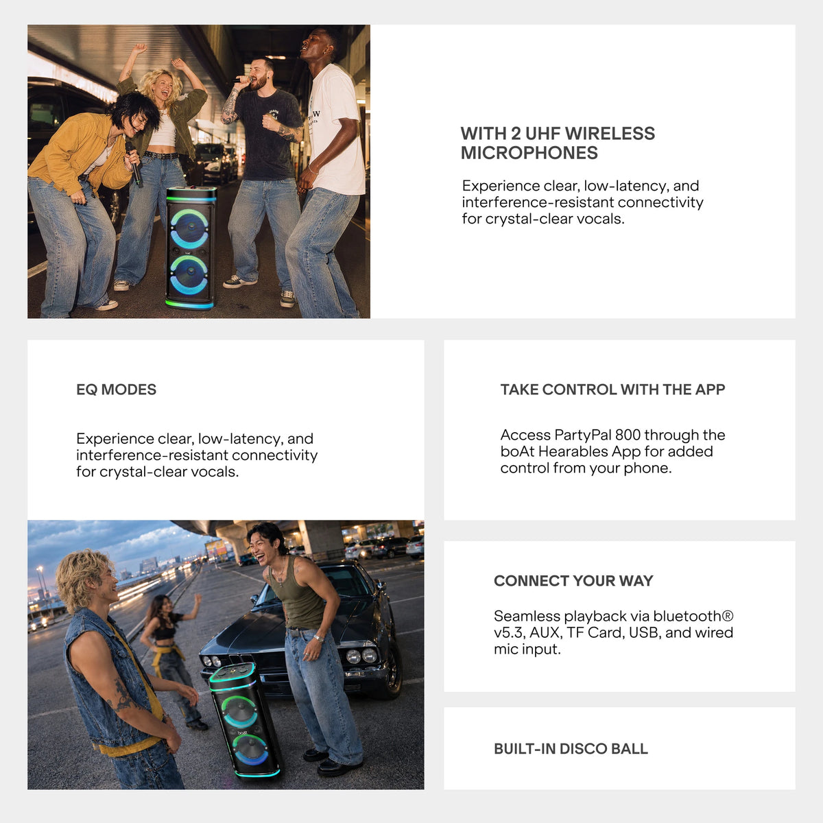 boAt PartyPal 800 500W Bluetooth Party Speaker