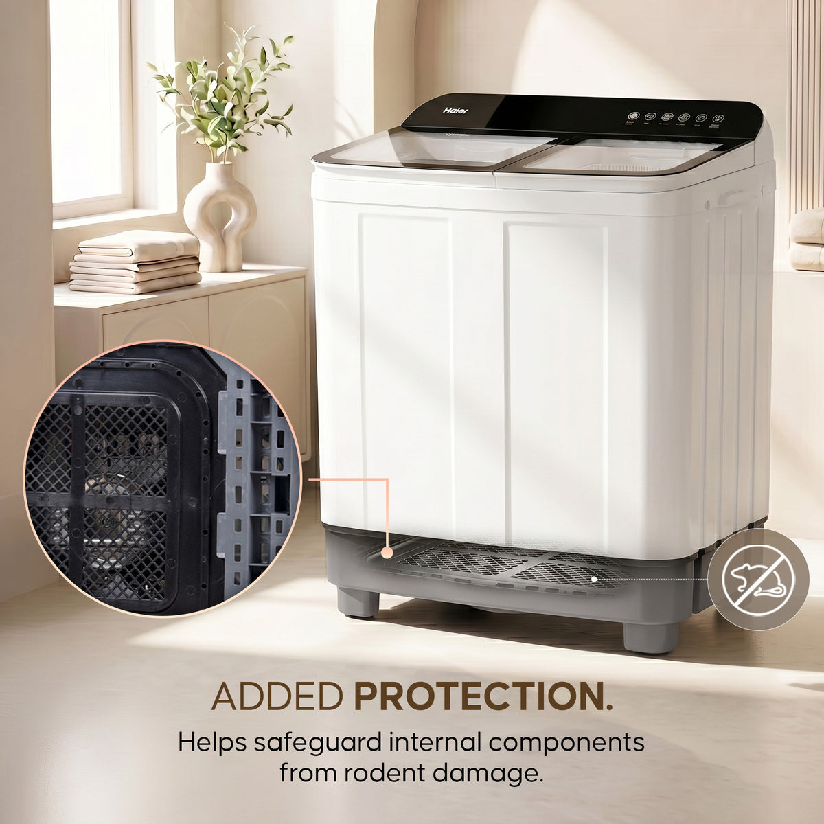 Haier HTW105-178BLN 10.5 Kg Washing Machine