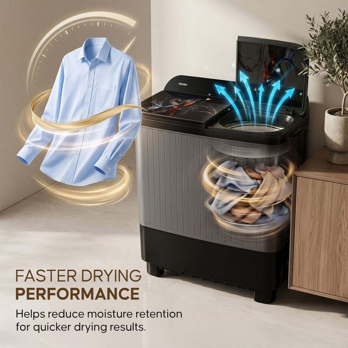 Haier HTW110-178FLN 11 Kg Washing Machine
