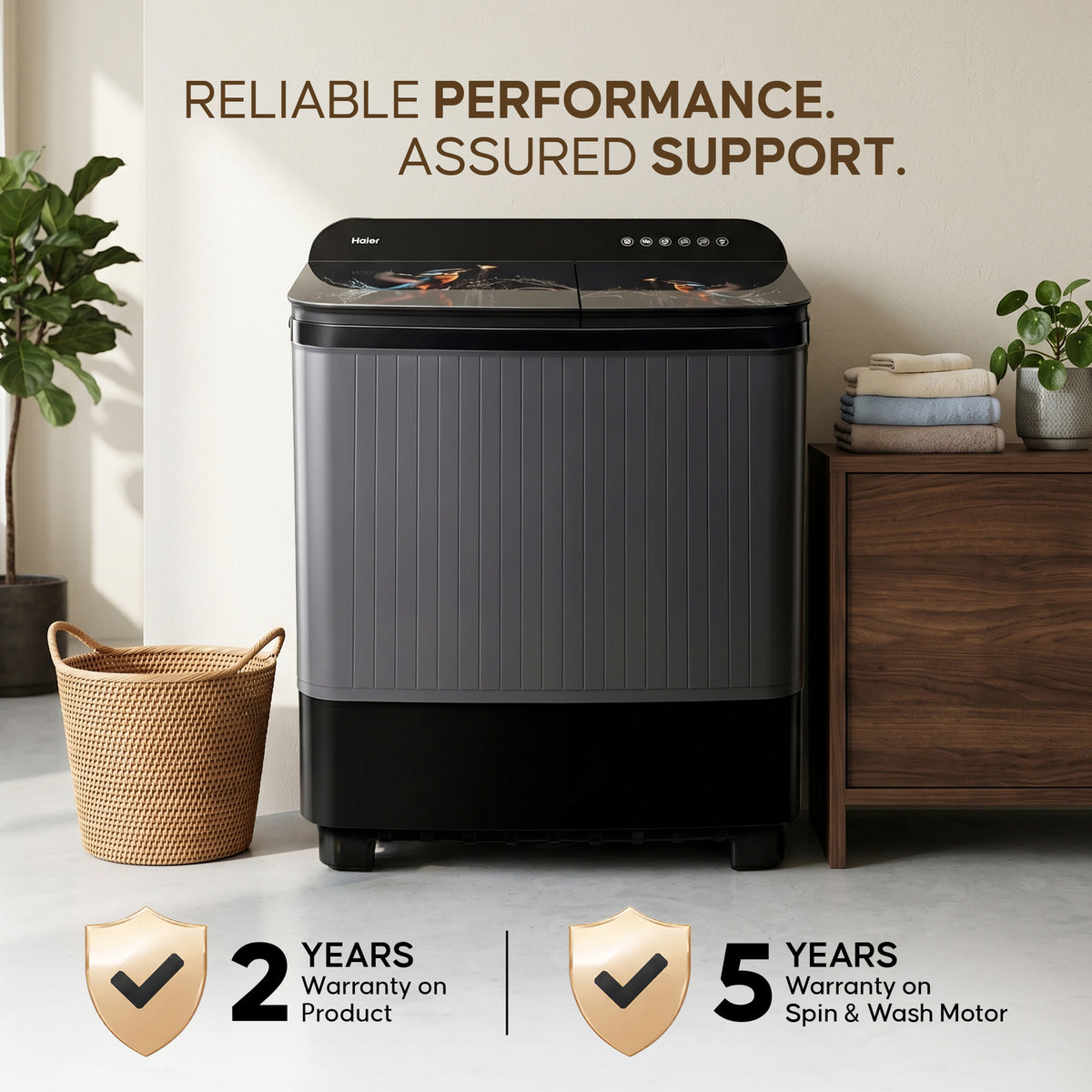 Haier HTW110-178FLN 11 Kg Washing Machine