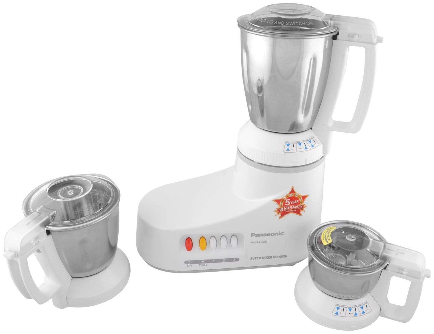 Panasonic Mixer Grinder 550W 3 Jar AC360S