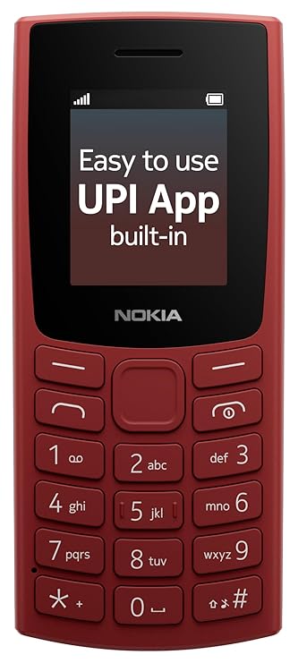 Nokia All-New 105 Dual Sim Keypad Phone with Built-in UPI Payments, Long-Lasting Battery, Wireless FM Radio(TA-1570)