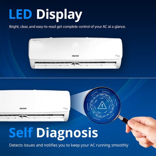 #Voltas 2 Ton 3 Star Inverter Split AC Vectra Elegant