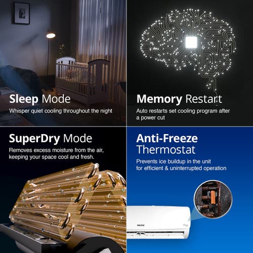 #Voltas 2 Ton 3 Star Inverter Split AC Vectra Elegant