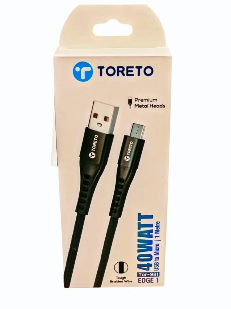 Toreto TOR-981 EDGE 1 Micro USB Cable 40 Watt