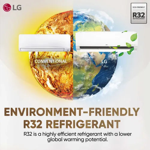 LG 1.5 Ton 4 Star DUAL Inverter Split AC (Copper- AI Convertible 6-in-1 Cooling- 4 Way Swing- HD Filter with Anti-Virus Protection- Faster Cooling & Energy Saving- TS-Q19JNYE- White)