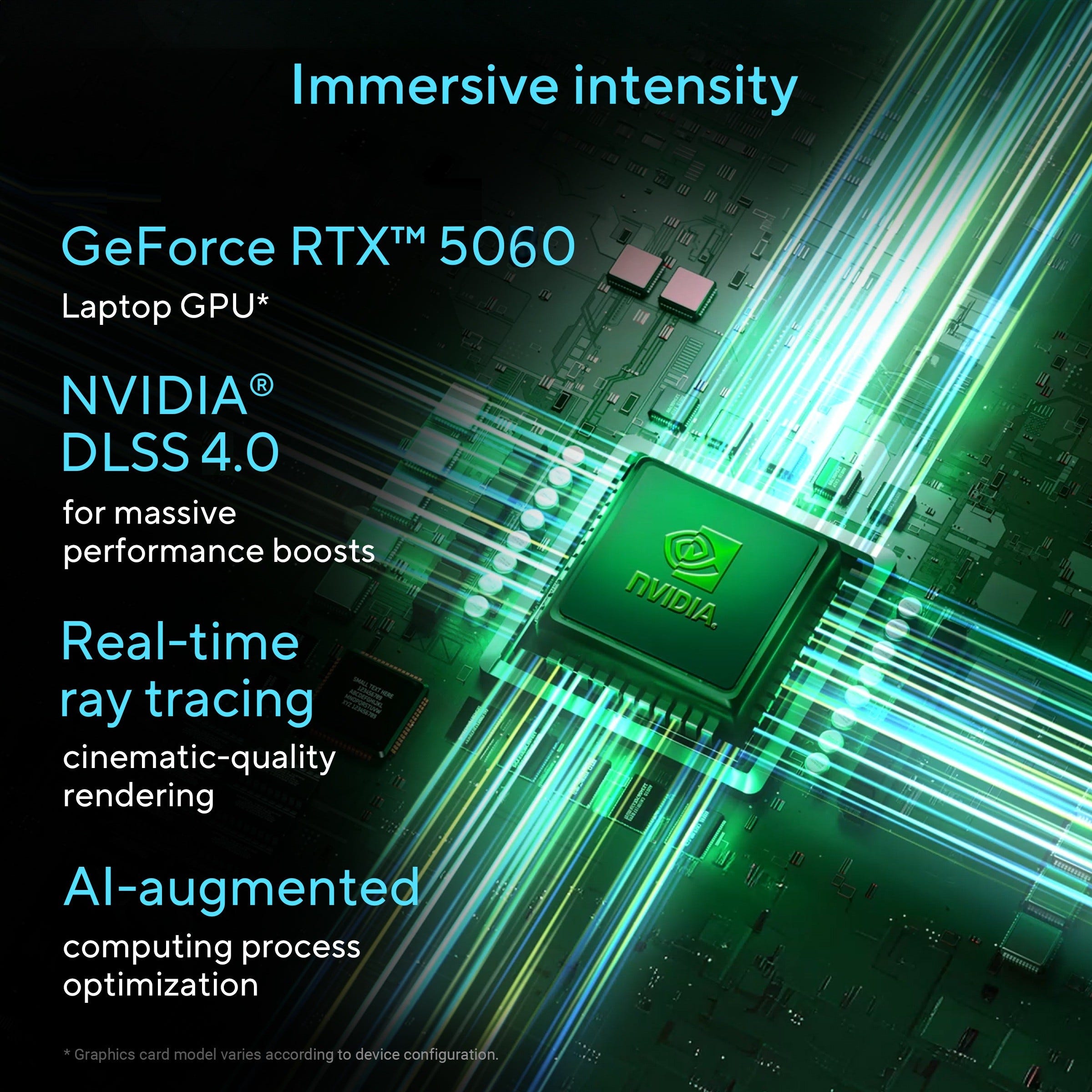 ASUS Gaming Laptop with GeForce RTX 5060 Laptop GPU, NVIDIA DLSS 4.0, real-time ray tracing and AI-augmented performance