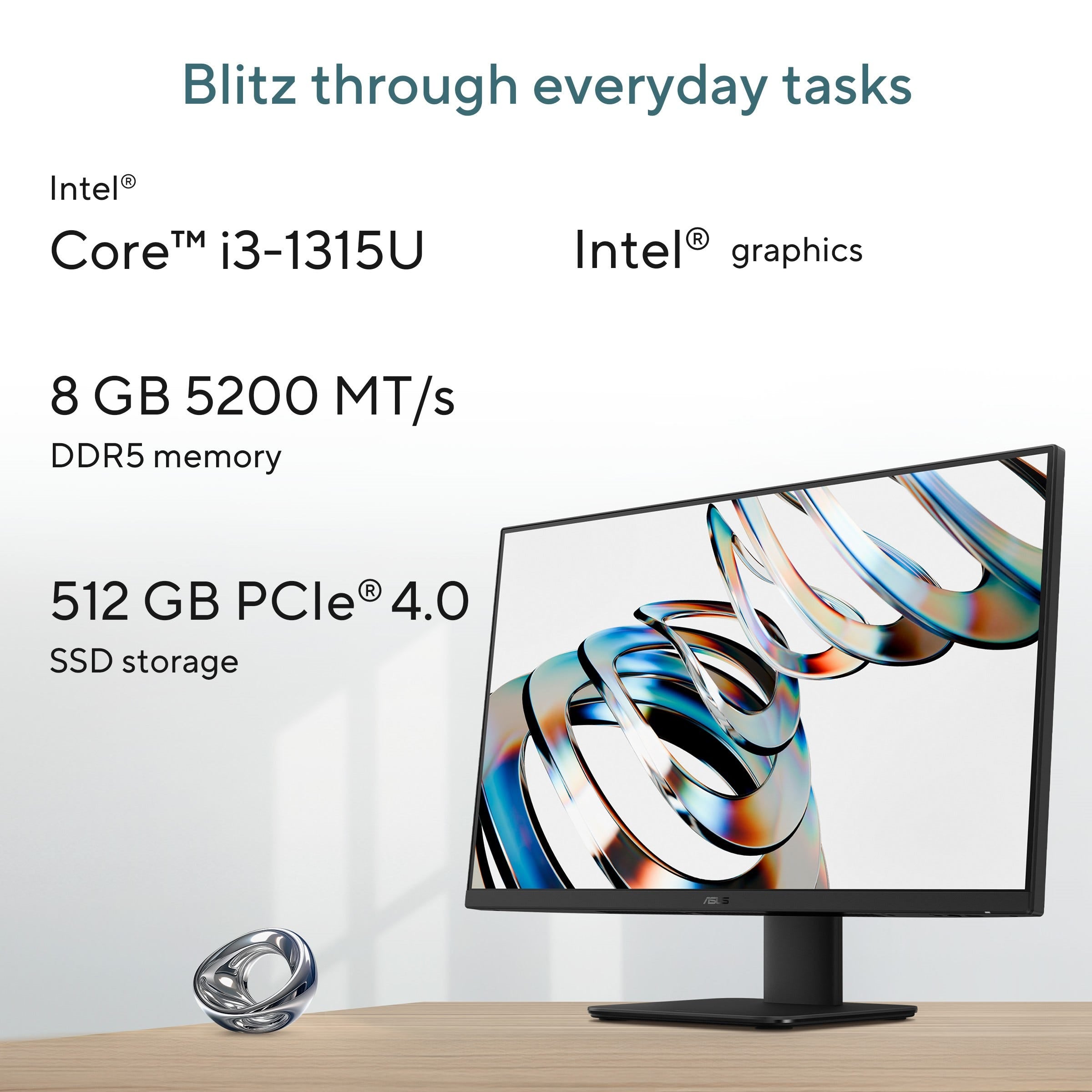 ASUS AIO V440 i3 8GB 512GB 23.8 FHD PC