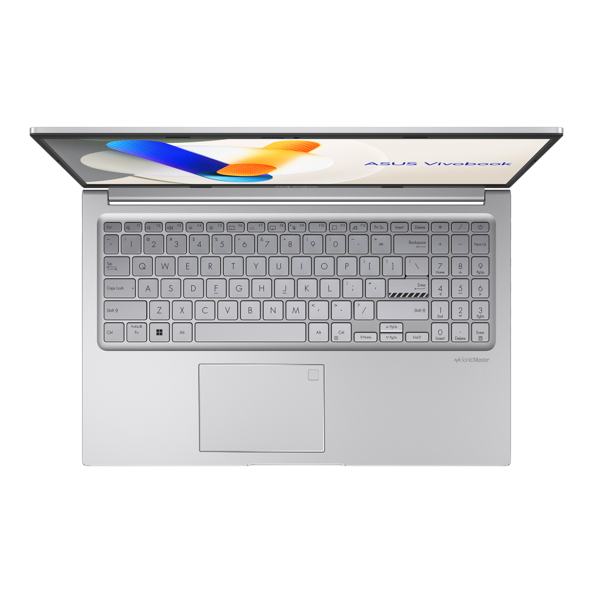 Alt Tag: ASUS Laptop Vivobook 15 Core 5 16GB X1504VAP-BQ224WS open view showing keyboard and display