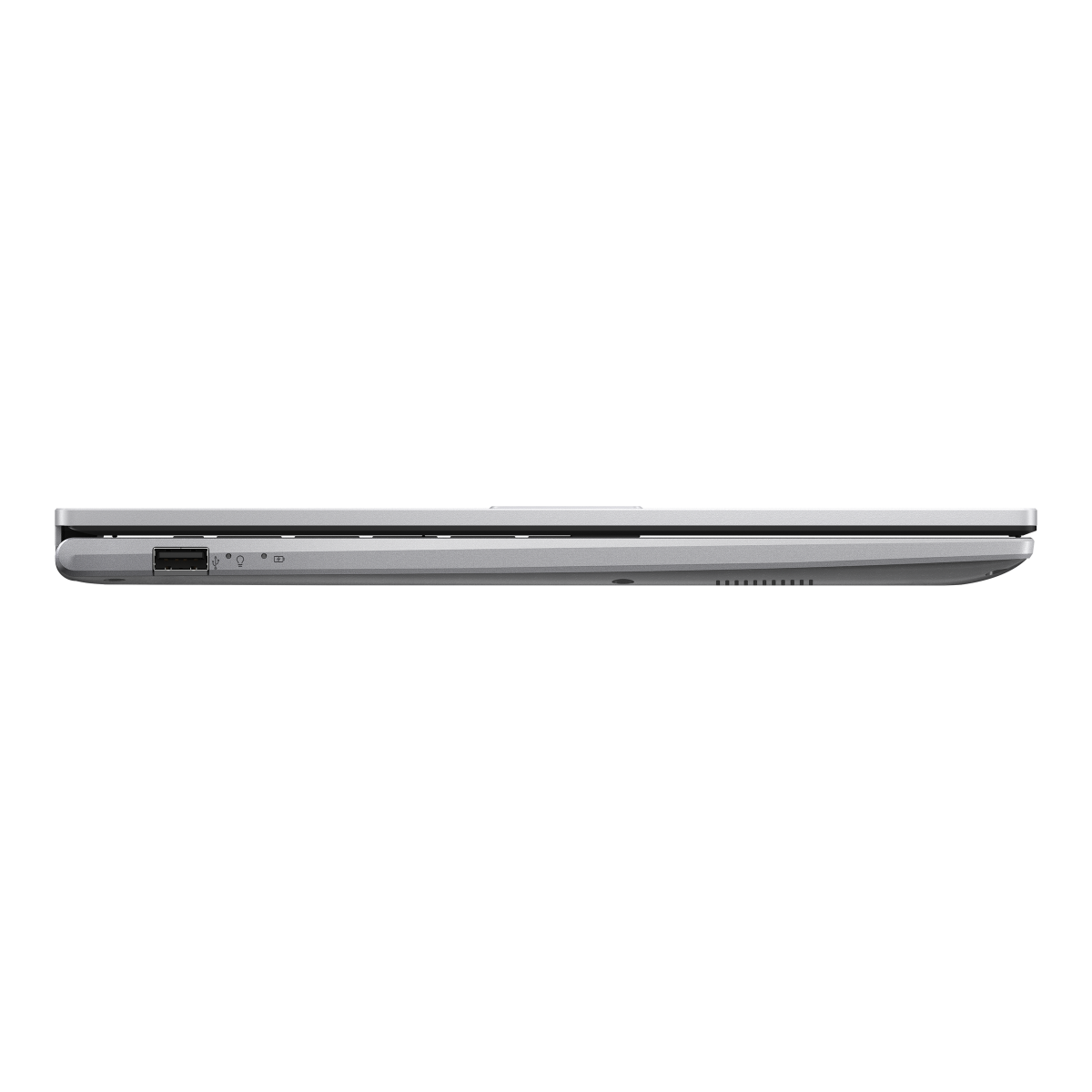 Alt Tag: ASUS Laptop Vivobook 15 X1504VAP-BQ224WS side profile showing ports, Intel Core 5 120U, 16GB RAM