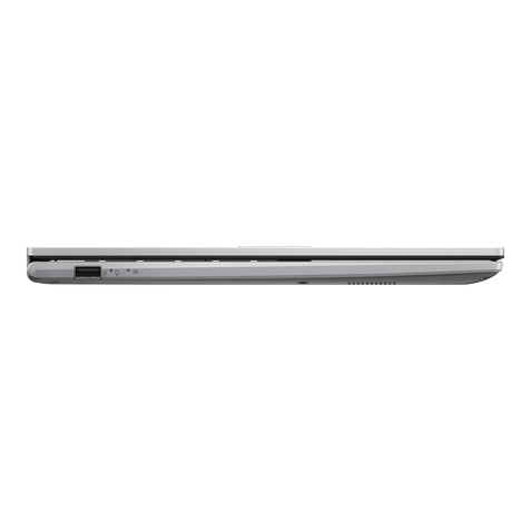 ASUS Laptop Vivobook 15 X1504VAP-BQ1541WS side profile, slim silver design with ports