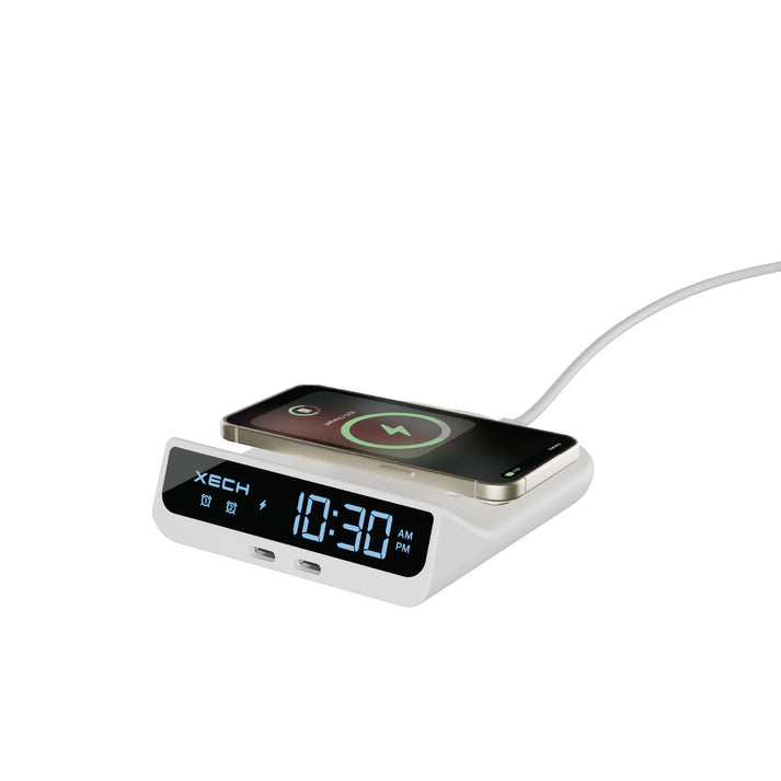 #XECH Quest Neo Wireless Charging Alarm Clock