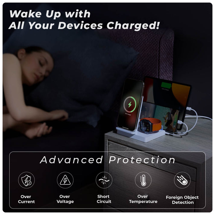 #Color_White_Wireless charging station for phone, earbuds, and smartwatch