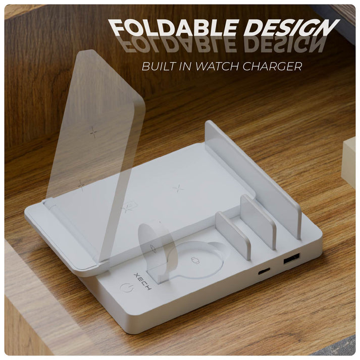 #Color_White_Wireless charging station for phone, earbuds, and smartwatch