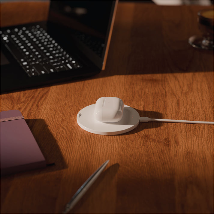 #Color_White_10W Qi Wireless Charging Pad XECH Powerbase Lite Super-Slim